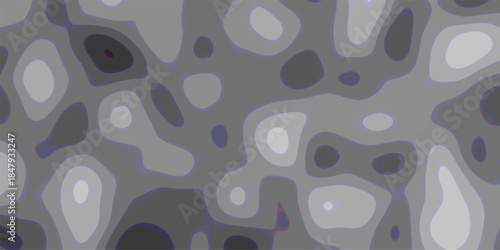 Abstract organic shapes with smooth gradients in grayscale and subtle blue outlines creating a fluid and modern background texture for design projects