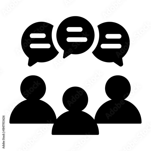 forum community chat Solid icon