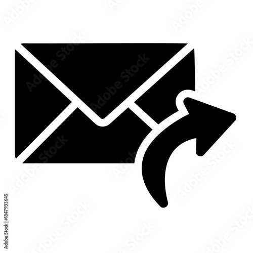 message forwarded Solid icon