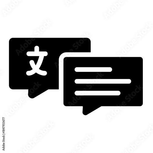 message translate Solid icon