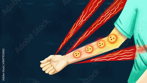 Person Clutching Arm Showing Signs of Non-Suicidal Self-Injury