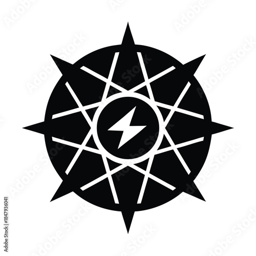Plasma Energy Core Futuristic Icon
