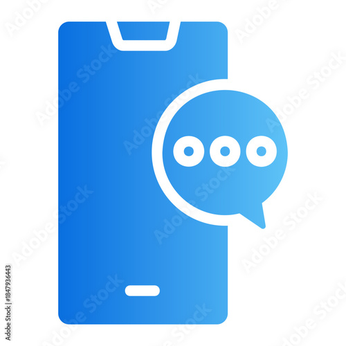 typing indicato Line Gradient Icon