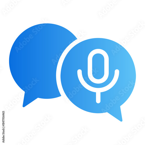 voice message Line Gradient Icon