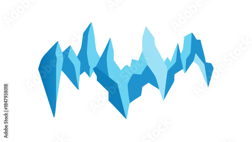 Abstract mountain range