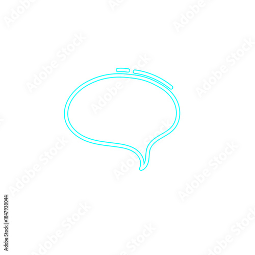 Neon Comic Bubble Text