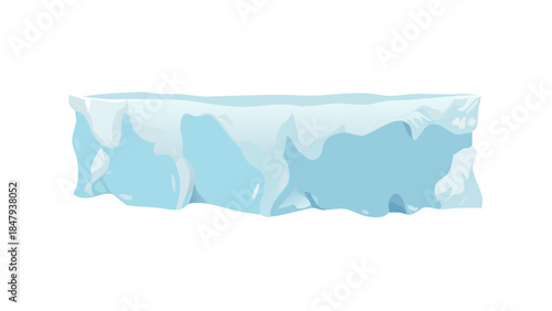 Illustration of a frozen landscape