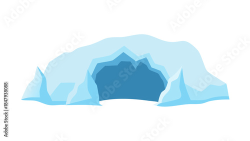 Iceberg floating in water
