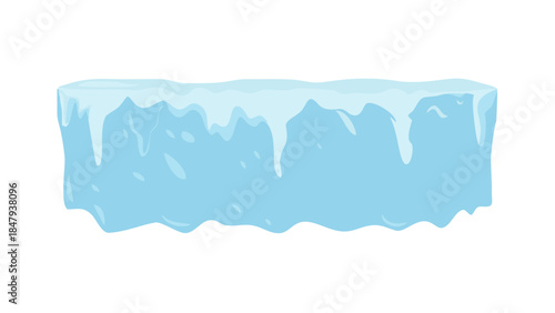 Iceberg floating in water