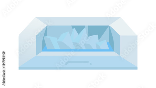 Clear diamond with internal fractures