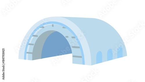 Illustrated archway structure