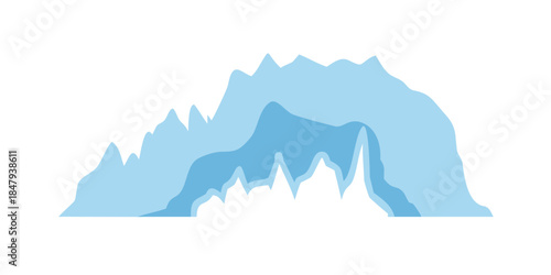 Mountain range silhouette