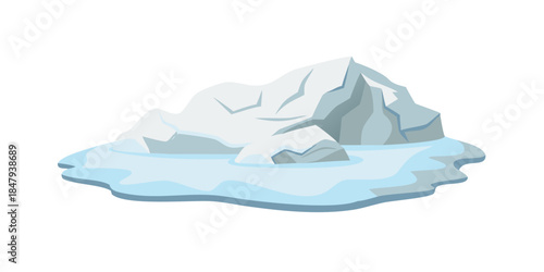 Snow-capped mountain peak