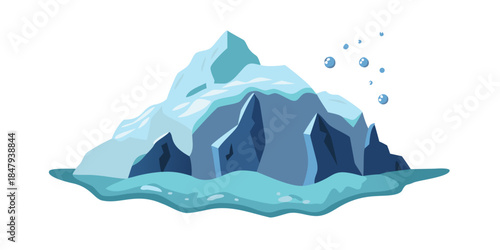Illustration of a snow-capped mountain