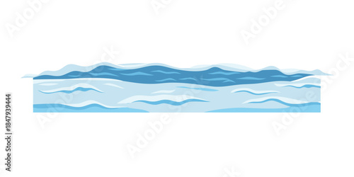 Calm ocean waves