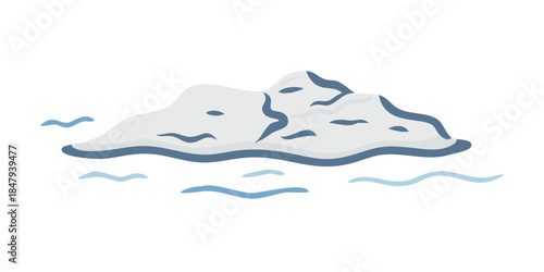 Snowy mountain landscape