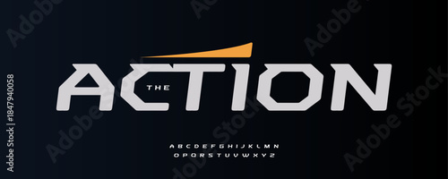 Speed Race Font Logo Alphabet Vector Fast Dynamic Letters Set Typography, Bold Sport Typographic Design for Title Text, Typo Poster Headline, Type Symbol Logotype, Sans Serif Fonts. Vector Typeface