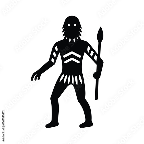 Prehistoric Human Art Icon