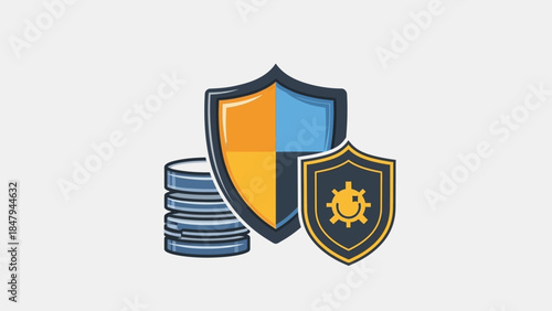 Protecting valuable assets with modern security shields and coins