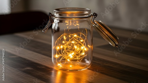 Toples kaca yang didalamnya ada lampu 