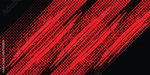 Grunge texture effect background. Distressed rough dark abstract textured. Black isolated on red. Graphic design element vintage style decoration concept grunge vector red black modern