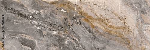 Gray golden marble stone texture background	