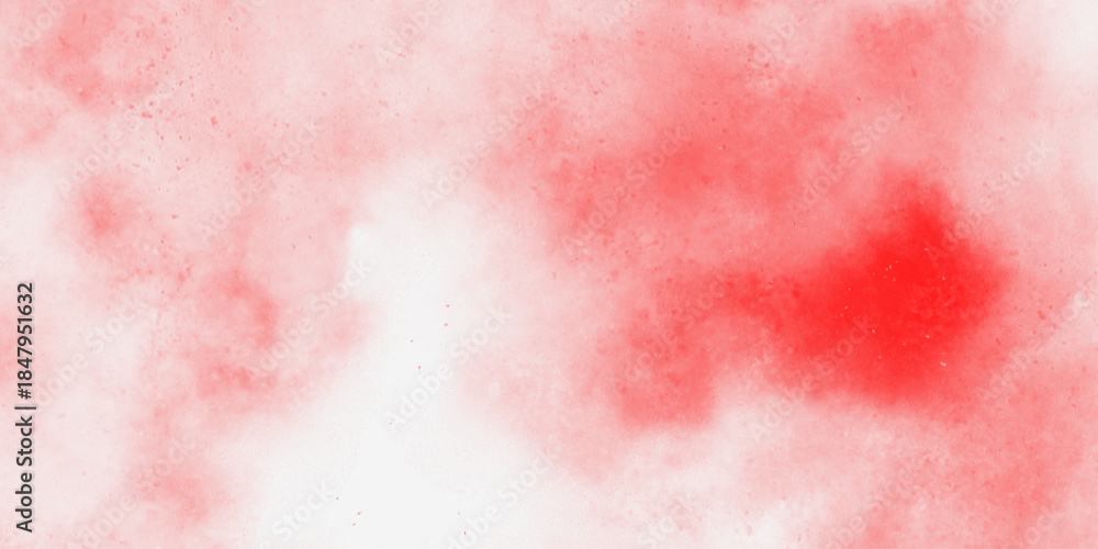 Obraz premium abstract powder splatted background. Red powder explosion on white background. Abstract colorful watercolor on white background. Digital art painting. Pattern for wallpapers, curtains .