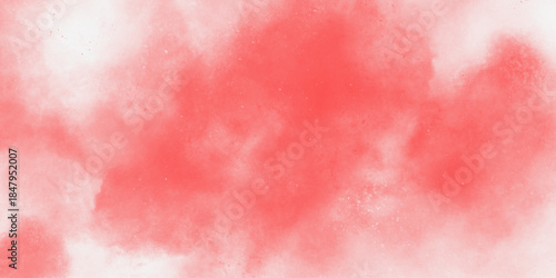 abstract powder splatted background. Red powder explosion on white background. Abstract colorful watercolor on white background. Digital art painting. Pattern for wallpapers, curtains .