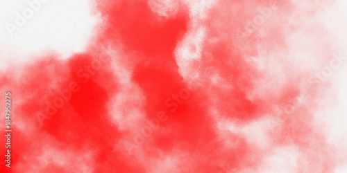 abstract powder splatted background. Red powder explosion on white background. Abstract colorful watercolor on white background. Digital art painting. Pattern for wallpapers, curtains .