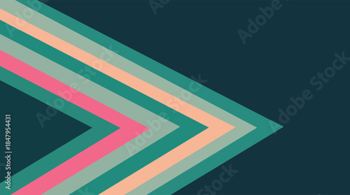 An abstract retro background featuring colorful stripes and a rainbow wave pattern with bright artistic lines creates a vibrant vector wallpaper texture for a decorative backdrop