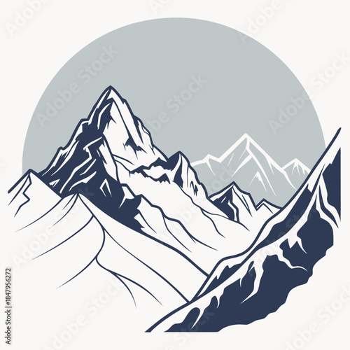 Majestic mountain range