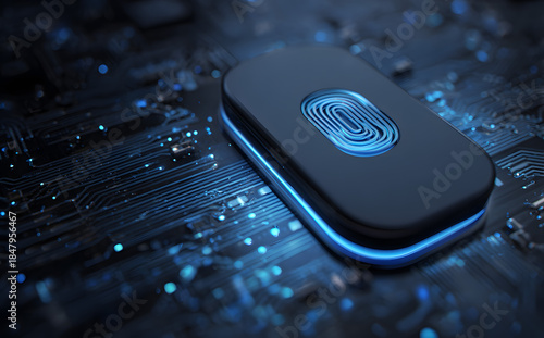 The fingerprint sensor is mounted on the circuit board