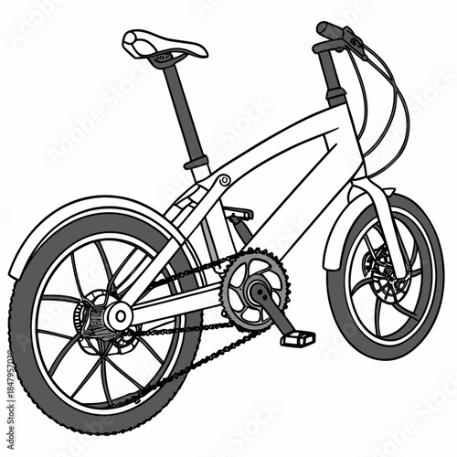 Folding e bike with hinge joint mechanism folding bike