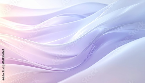 Wallpaper Mural Smooth abstract flowing waves with a gentle pastel color gradient from soft pink to ethereal purple Elegant folds and Torontodigital.ca