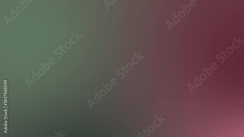 Maroon dark green pink gradient abstract background with soft texture