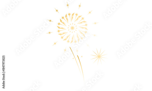 Decorative Festive Elements Set featuring Multi-color Firework Bursts, Handheld Sparklers, and Celebration Background Graphics: Large Collection of Colorful Festive Fireworks, Firecrackers, and Sparkl