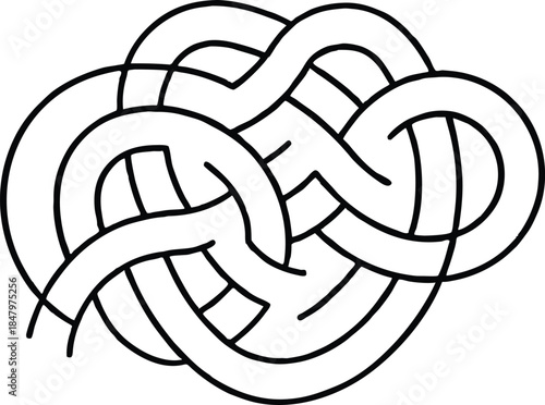 Abstract vector background featuring black and white curved waves with motion lines and swirling smoke shapes for a modern business wallpaper illustration.