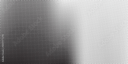 A dynamic particle waves within a halftone gradient create a fluid dot curve set on a transparent background for technology, sound, music. Dots and lines halftone illustration.