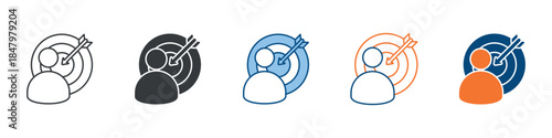 Goal Icon Set Multiple Style Collection 