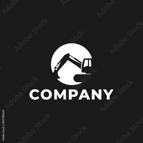excavator logo design, excavation, contractor, project, vector, construction, heavy equipment, equipment, logo, vehicle, design, machinery, industrial, machine, loader, bulldozer, business