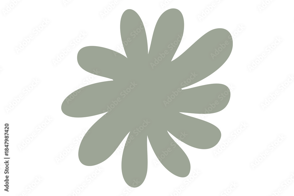 Fototapeta premium Artistic nature blossom shape element design