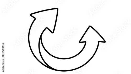 Circular arrow symbol
