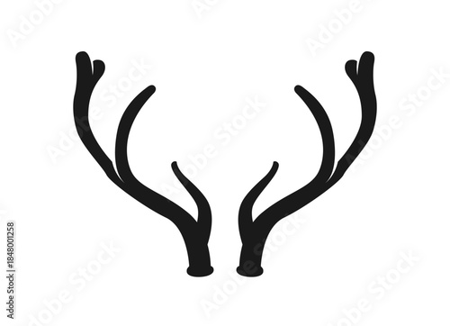 矢量鹿角装饰头饰麋鹿角
