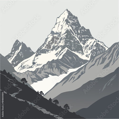 Majestic mountain peak