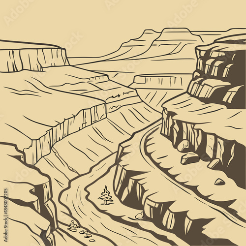 Grand canyon landscape