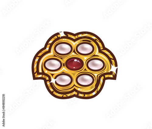 矢量故宫珠宝翡翠古董珍宝奢华古典
