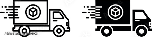 Delivery truck icon Vector