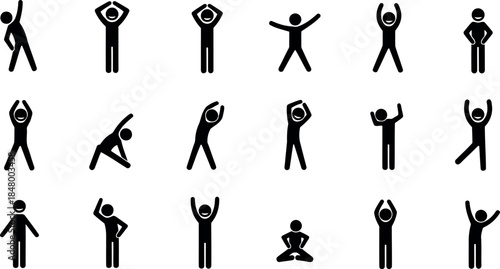Exercise poses Vector