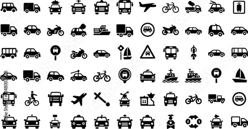 Transportation icons Vector