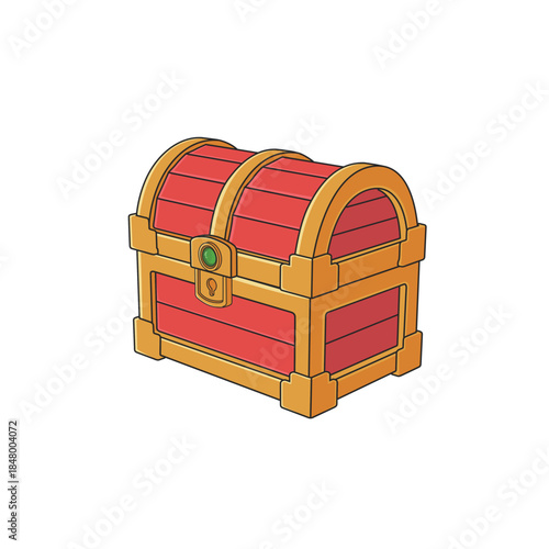 传统游戏奖励矢量宝箱发财新年
